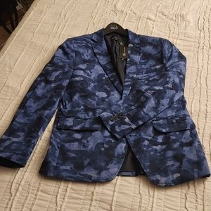 Inc Blue Camouflage jacket (large)